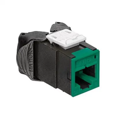 Atlas-X1 Cat 6A UTP QuickPort Connector, Green Handmade