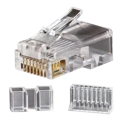 Mega Sale Modular Data Plug, RJ45, CAT6, Clear, 25 Pack