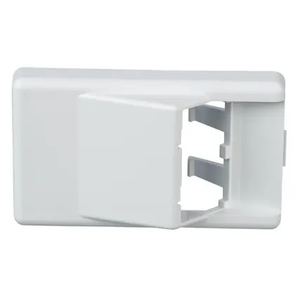 Mini-Com®, Furniture Faceplate, Standard Opening, 2-Port, White Special Discount
