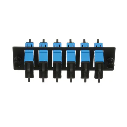 Affordable FAP w/6 SC Dupl Adapters (BU) Zirconia