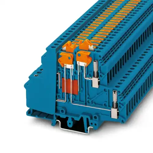 Bargain Phoenix Contact 3101113 Knife-disconnect terminal block UDMTK 5-P/P BU