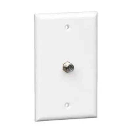 Wall Plate 1xF81 1 Gang White Clearance