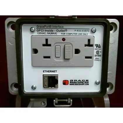 Programming Port, Cat5e Shielded Ethernet, GFCI, Type 4, Size K Same Day Shipping
