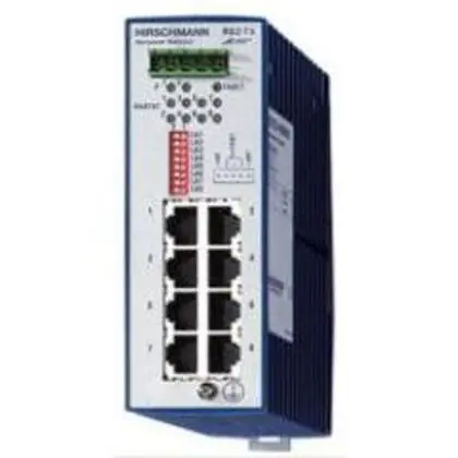 Ethernet Rail Switch, Entry Level, Industrial, 8 x 10/100Base-TX Professional Grade
