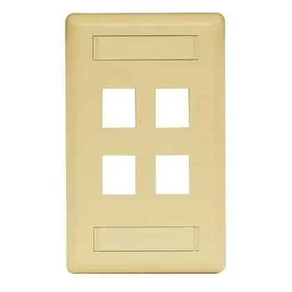 Price Cut PLATE, WALL,FLUSH,1-G,4PORT,EI