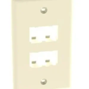 Mini-Com®, Classic, Faceplate, 4 port, Electric Ivory Markdown
