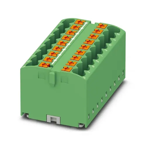 Worldwide Shipping Phoenix Contact 3273446 Distribution block PTFIX 18X2,5-G GN