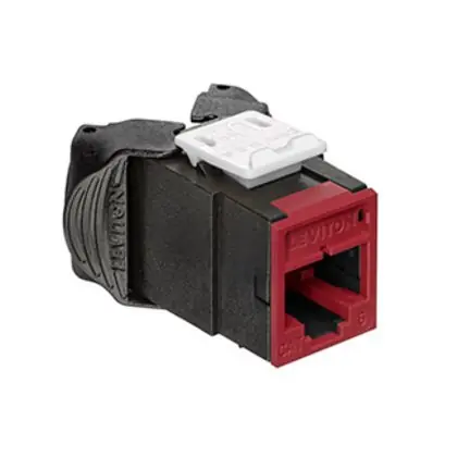 Atlas-X1 Cat 6A UTP QuickPort Connector, Dark Red Must Have