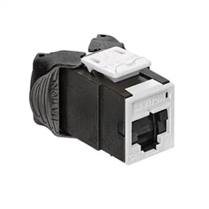 Atlas-X1 Cat 6A UTP QuickPort Connector with Shutters, White Next Day Delivery