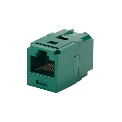 Mini-Com® UTP RJ45 Cat 6 Coupler Module, Green Limited Offer