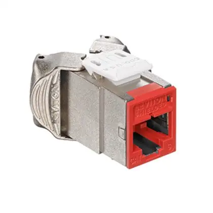Atlas-X1 Cat 6 Shielded QuickPort Jack, Crimson Deal