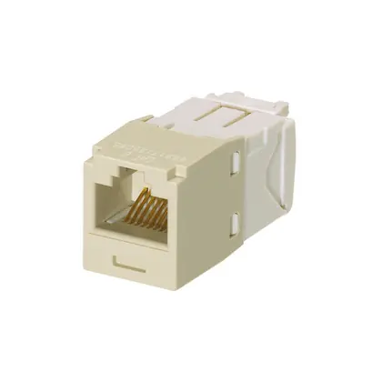Free Returns Snap In Connector, Mini-Com, TX6 PLUS UTP, Cat 6, Ivory, 24 Pack
