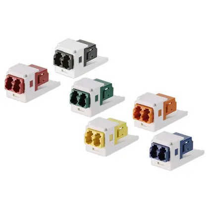 Holiday Sale Mini-Com Keyed (E-OR) Duplex LC Adapter