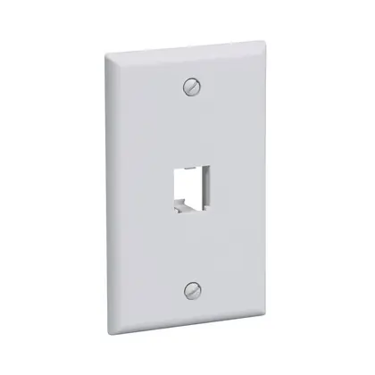 Faceplate, 1 Port, Classic, Black Final Sale