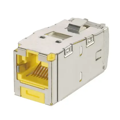 Mini-Com Keyed Module, Cat 6A, Shielded Handmade