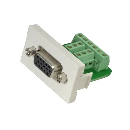1/3 Insert, 15-Pin DB Connector Mounted Brand New