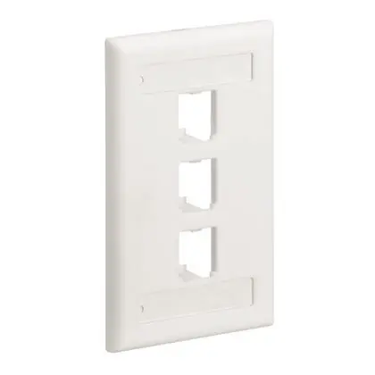 Buy Direct Faceplate, 3 Port, Single Gang, Classic