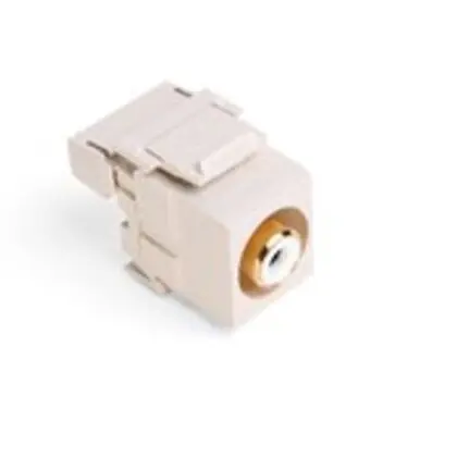 Worldwide Shipping RCA-110 QuickPort Snap-In Connector, White