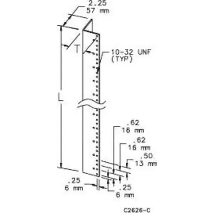 (2) Angles 78.75" Long/rack Mt Exclusive