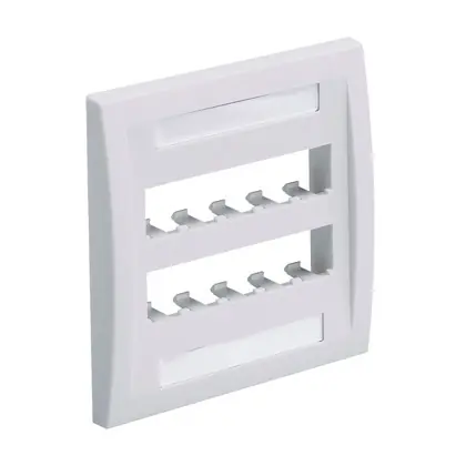 Faceplate, 10 Port, Double Gang, Executi Budget