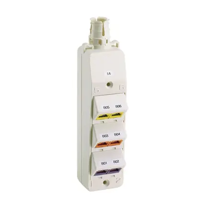 Fast Shipping Outlet Box, 6 Port, MuTOA, Off White