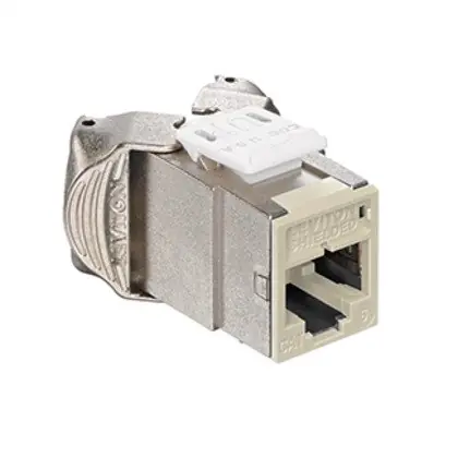 Atlas-X1 Cat 6 Shielded QuickPort Connector, Light Almond Time-Limited