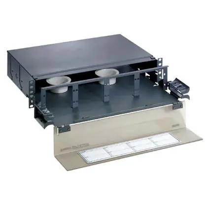 Fiber Drawer, Rack Mount, 3.48" H x 19" W x 15.40" D, 2 Spaces Latest