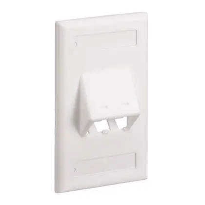 Free Delivery Faceplate, 2 Port, Classic, Sloped, Elec