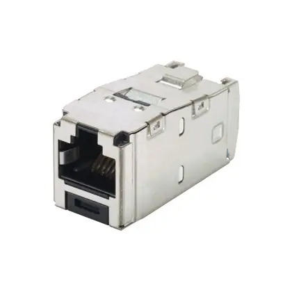 Hassle-Free Returns Mini-Com Module, Cat 6A, Shielded, 8 pos