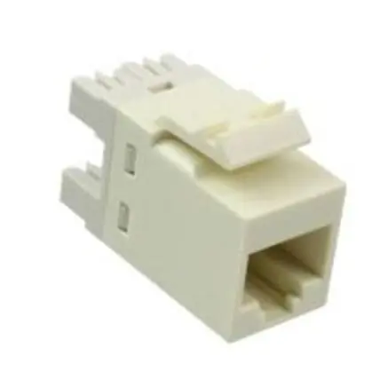 Snap In Connector, RJ45, Cat 6, 8P8C, SL110, Light Almond Professional Grade