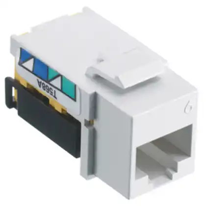 Price Cut Cat6 Jack, Wht
