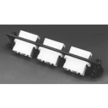 Popular ST Adapter Plate, Duplex, 12 Port, Beige/Black, Aluminum