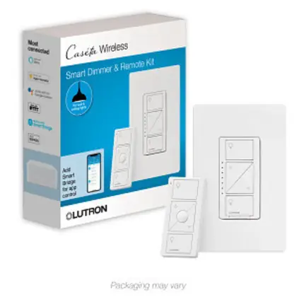 Bulk Order Caseta Wireless Wall Dimmer and Pico Remote, White