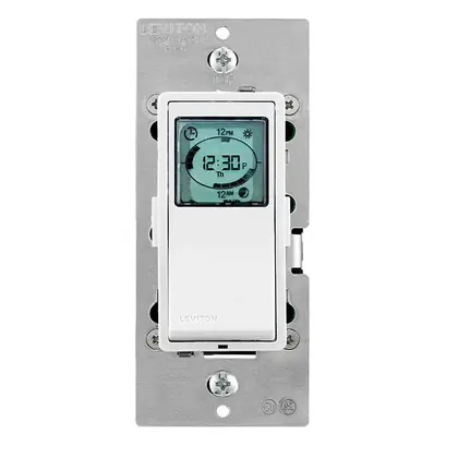 Indoor Decora 24-Hour Programmable Timer 120VAC, White Free Returns