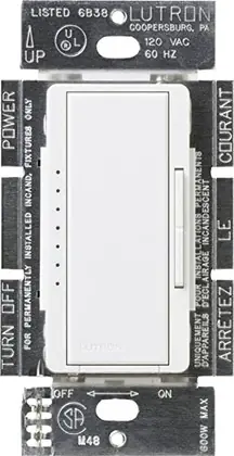 Maestro Series Decorator Dimmer, 150/600W, White Last Chance
