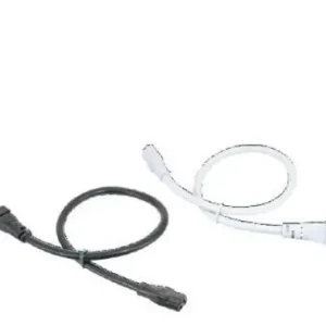 Luxury LINKING CABLE-6INCH 3X0.824MM2(18AWG) UL WITH 3P MALE AND FEMALE INSERTS AT BOTH ENDS WHITE FINISH