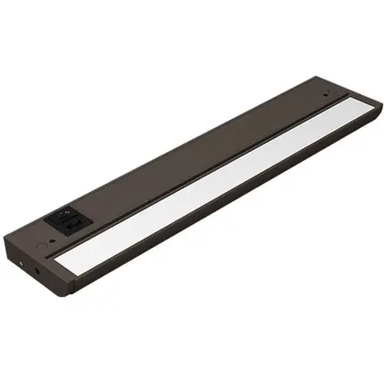 LED Undercabinet Fixture, 24", 15 Watt, 925 Lumen, Selectable CCT, 120V, White Finish Free Shipping