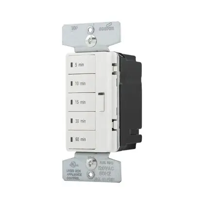 5 BTTN PROG TIMER(MIN) UNV 1800W 120V WH Direct From Factory