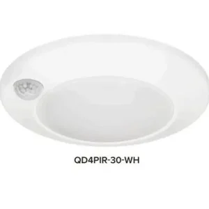 Warranty Included 4" LED Down Light w/ PIR Sensor, 120V, 600Lm