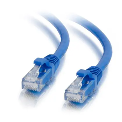 Affordable Patch Cord 4 Pair / 24 AWG CM CAT5e RJ45 Blue 7'