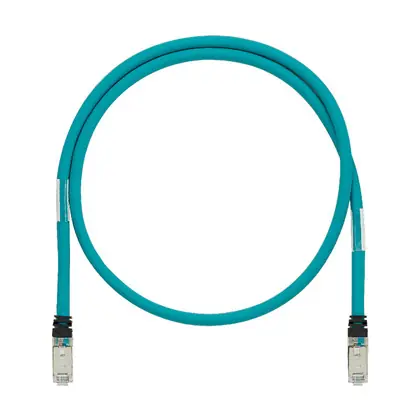 Industrial Cat 6A Shielded 600 V Patch Cord, Teal, 5 Meter Place Order