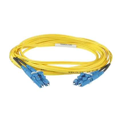 Fiber Optic Patch Cord, LC Duplex to LC Duplex, 5 Meters Certified