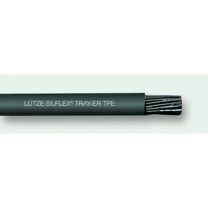 Clearance SILFLEX® Tray-ER TPE, AWG 08/04C, Black