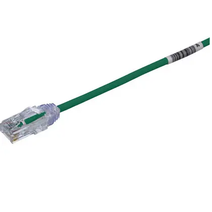 Category 6 UTP Copper Patch Cord, 10GB, 28 AWG, Green, 3 Feet Flash Sale