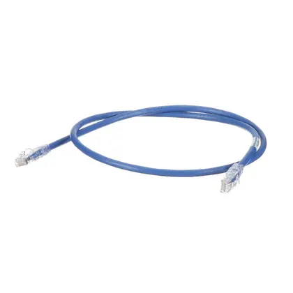 Cu Patch Cord,Cat 6,BU UTP Cable,3ft,EA Worldwide Shipping