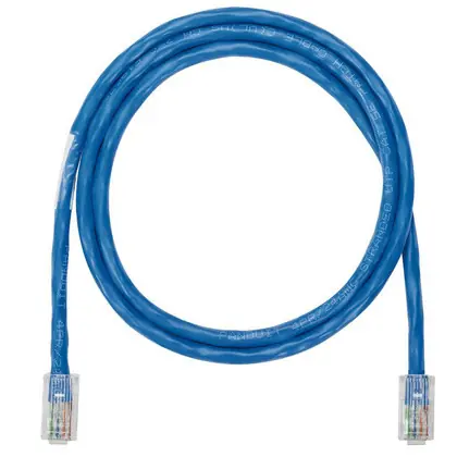 Direct From Factory Category 5e Patch Cord, Tangle-Free Latch, Blue, 3' Length