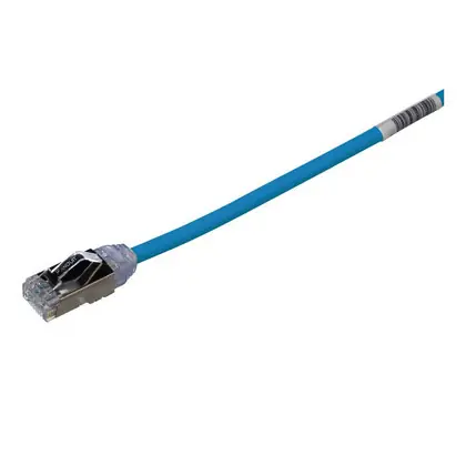 Cat 6A Shielded Patch Cord, Blue, 1 Meter, 28 AWG Affordable