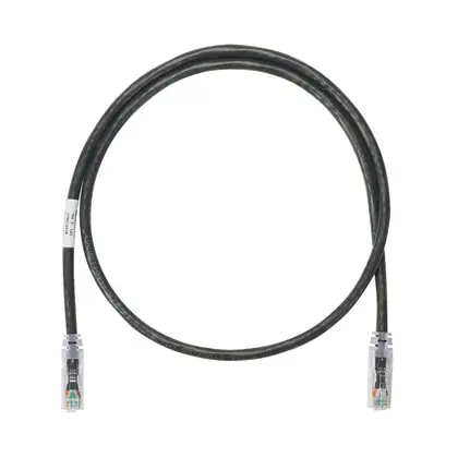 Hassle-Free Returns Netkey Cat6A Patch Cord, CM/LSZH, Black