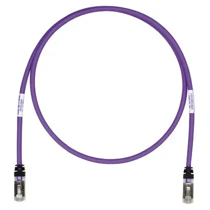 Copper Patch Cord, Cat 6A, Violet S/FTP Professional Grade
