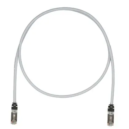 Copper Patch Cord, Cat 6A, Intl Gray S/F Free Shipping